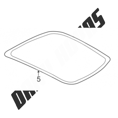 moulure de vitre aile arriere gauche subaru impreza 1993-2000 version 5 portes