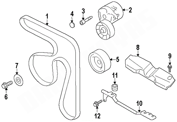 tendeur de courroie d accessoires subaru brz et toyota gt 86+subaru levorg