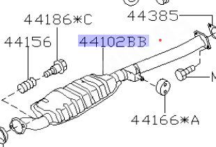 tube intermediaire origine SUBARU wrx 2006-2007