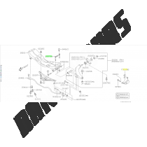 plaque fixation berceau avant wrx/sti 2001-2007