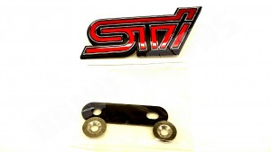 Logo de calandre STI rouge  SUBARU STI 2008-2010